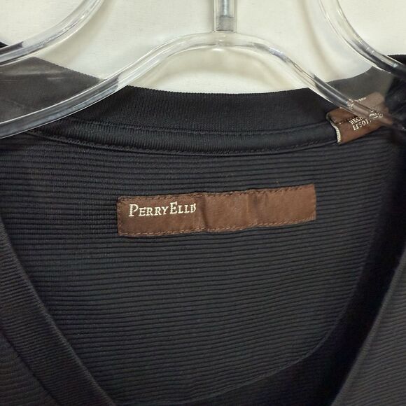 Perry Ellis Men’s Black T Shirt V-Neck Short Sleeve Size XL - Picture 9 of 12